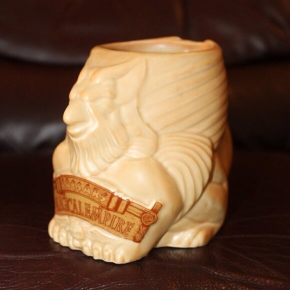 VTG Tiki mug Caesar Magical Empire Figural Sphinx mythological creature unique - Picture 5 of 10